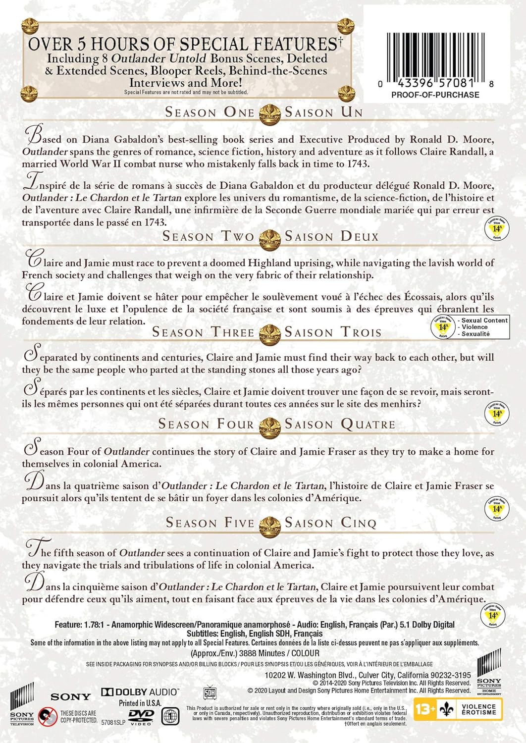 Outlander: Seasons 1-5 Collection