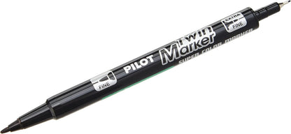 Pilot Begreen Reciclado Twin Tip Marcador permanente 0,8/2,0 mm Sugerencia - Negro, Caja de 10