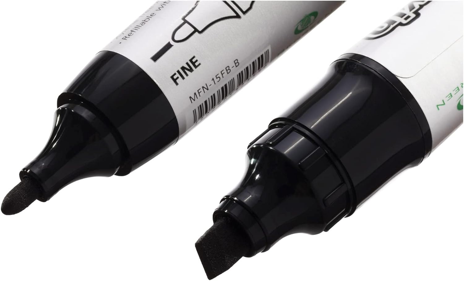 Pilot Begreen Twin Permanent Marker Jumbo, Black, Pack of 10