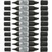 Pilot Begreen Twin Permanent Marker Jumbo, Black, Pack of 10