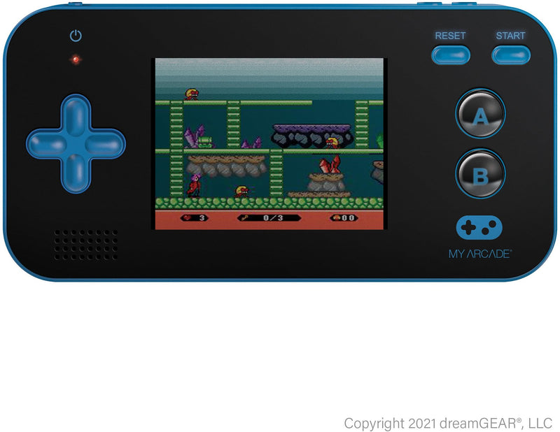 My Arcade DGUN-2888 Gamer V draagbare 8-bits machine bevat 200 ingebouwde games, blauw