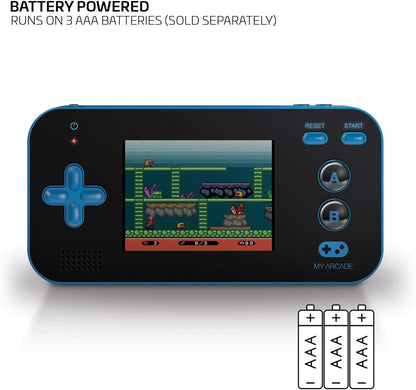 My Arcade DGUN-2888 Gamer V draagbare 8-bits machine bevat 200 ingebouwde games, blauw