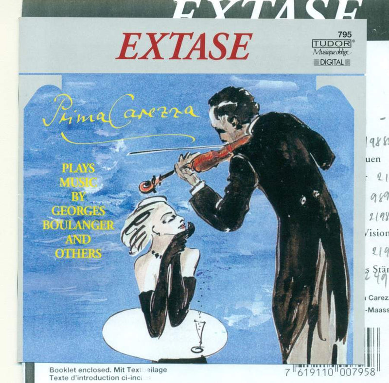Extase: Prima Carezza Plays Music By Georges Boulanger and Others