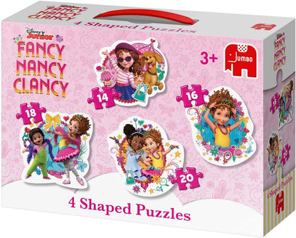 Jumbo 19761 Disney Fancy Nancy-4 in 1 Shaped Puzzles