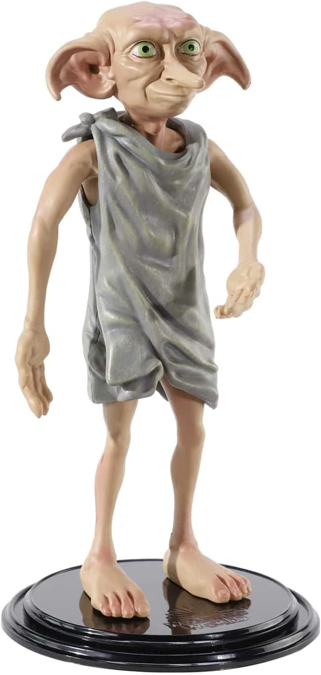 BendyFigs Dobby Figure by The Noble Collection - Officially Licensed 19cm (7.5 inch) Harry Potter Bendable Toys Posable Collectable Doll Figures With Stand - For Kids & Adults