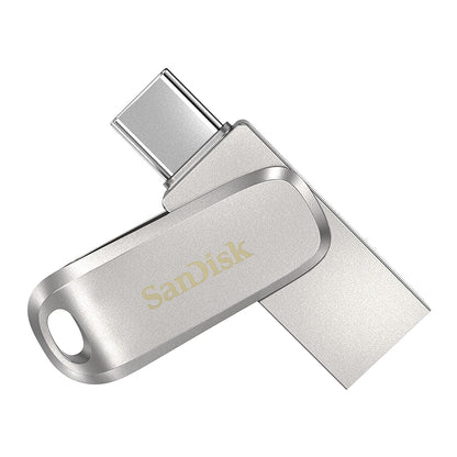 SanDisk 64GB Ultra Dual Drive Luxe USB Type-C Flash Drive all-metal with reversible USB Type-C and USB Type-A connectors, for smartphones, tablets, Macs and computers