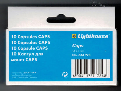 Lighthouse coin capsules inner diameter 41 mm