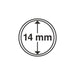 10 Lighthouse coin capsules 14-62 mm for gold silver Euro coin capsules CAPS 14,0 mm