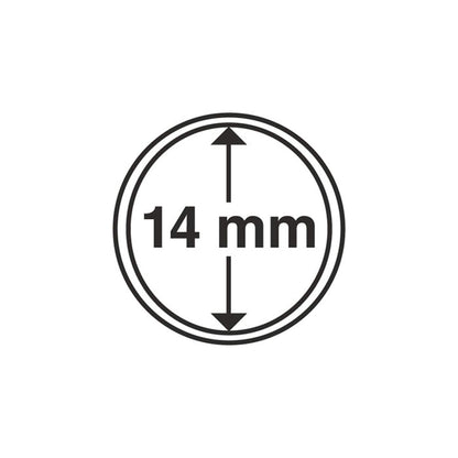 10 Lighthouse coin capsules 14-62 mm for gold silver Euro coin capsules CAPS 14,0 mm
