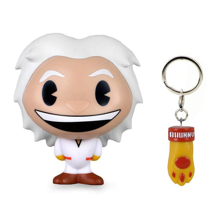 Back To The Future Doc Brown 4 Inch Stylized Figure With Keyring (Kidrobot Bhunny) Bttf