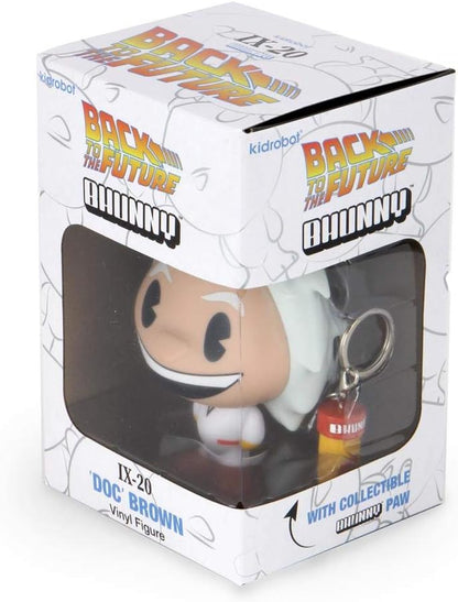 Back To The Future Doc Brown 4 Inch Stylized Figure With Keyring (Kidrobot Bhunny) Bttf