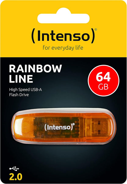 Intenso 3506460 64 GB Rainbow USB 2.0 Flash Drive