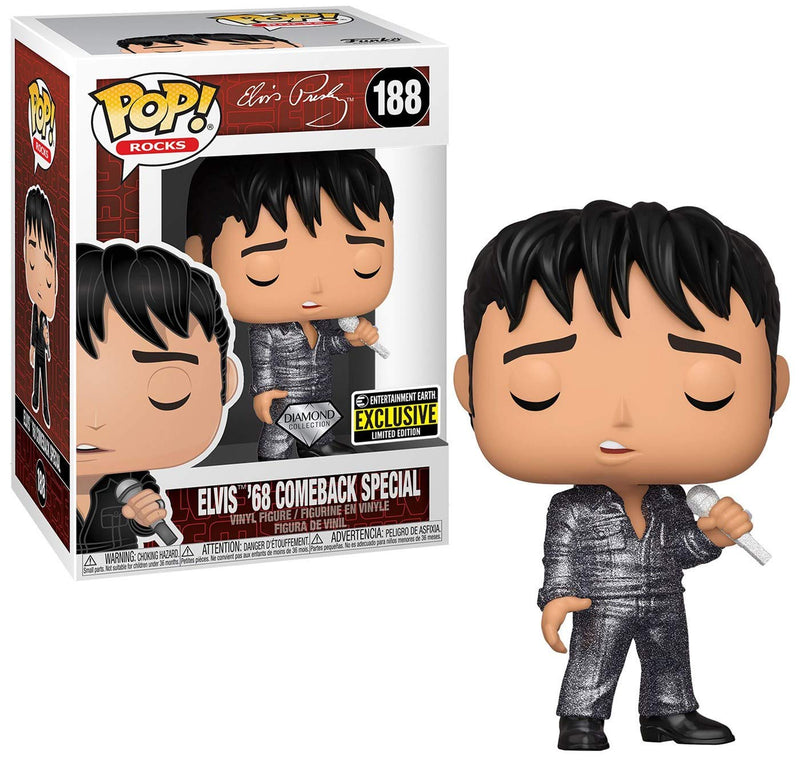 Elvis Presley - Elvis Presley '68 Comeback Special Diamond Glitter Pop! Vinyl Figure