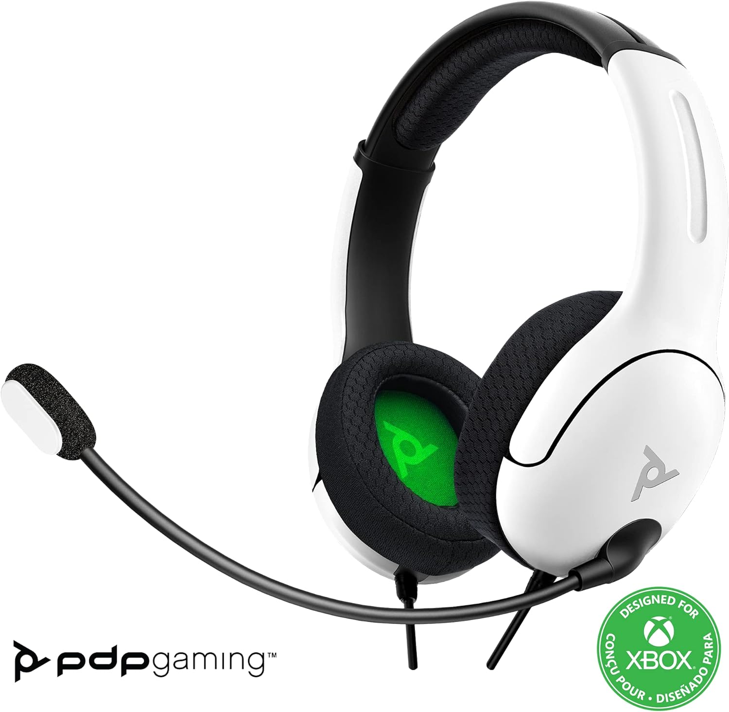PDP Headset LVL40 Stereo Xbox - series XIS White + PDP Controller Wired for Xbox Series X│S, Ghost White