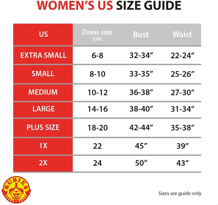 Rubie's Official Supergirl Ladies Fancy Dress, Blue/Red