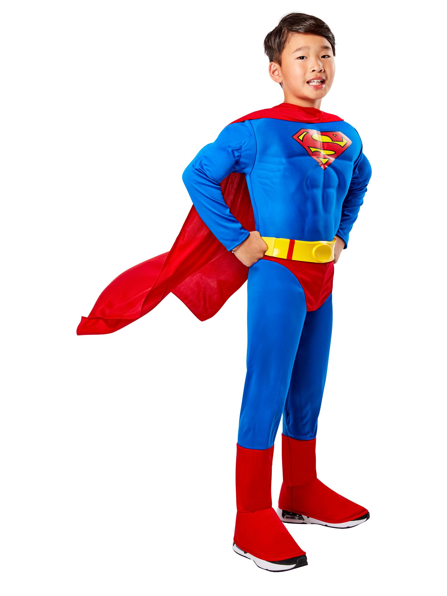 Rubie's Official DC Superman Muscle Chest Deluxe Boys Costume, Childs Fancy Dress Super Hero