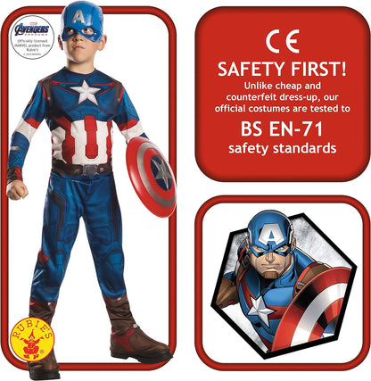 Rubie's Official Marvel Endgame Captain America Shield, 12-inch Child's Fancy Dress Accessory,12 x 12 x 2 inches