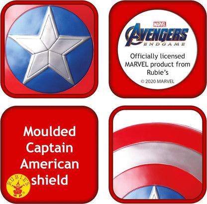 Rubie's Official Marvel Endgame Captain America Shield, 12-inch Child's Fancy Dress Accessory,12 x 12 x 2 inches