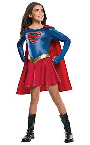 Rubie's Official Supergirl TV Series Deluxe Child Costume, Kids Superhero Fancy Dress