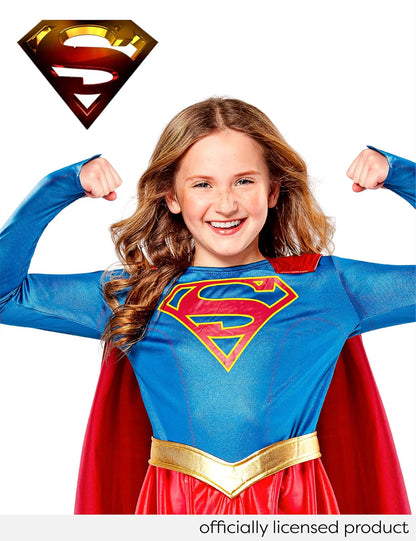 Rubie's Official Supergirl TV Series Deluxe Child Costume, Kids Superhero Fancy Dress
