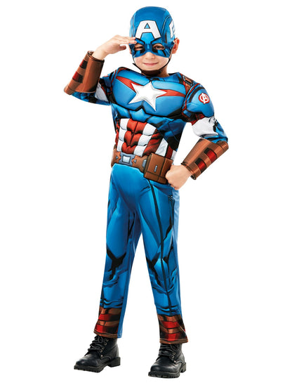 Rubies - AVENGERS officiel -Déguisement Luxe Captain America 3-4 ans