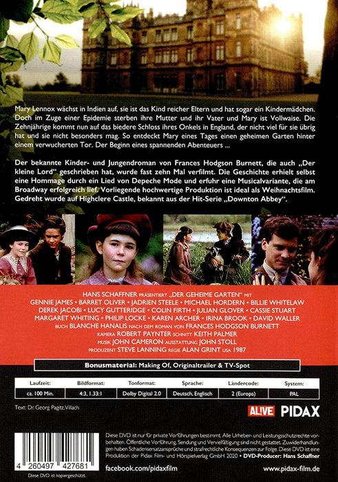 Der geheime Garten. DVD