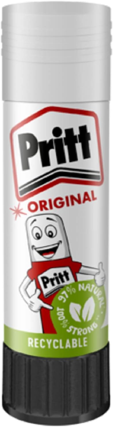 Pritt Glue Stick, Safe & Child-Friendly Craft Glue for Arts & Crafts Activities, Strong-Hold adhesive for School & Office Supplies, 24 x 43 g Pritt Stick
