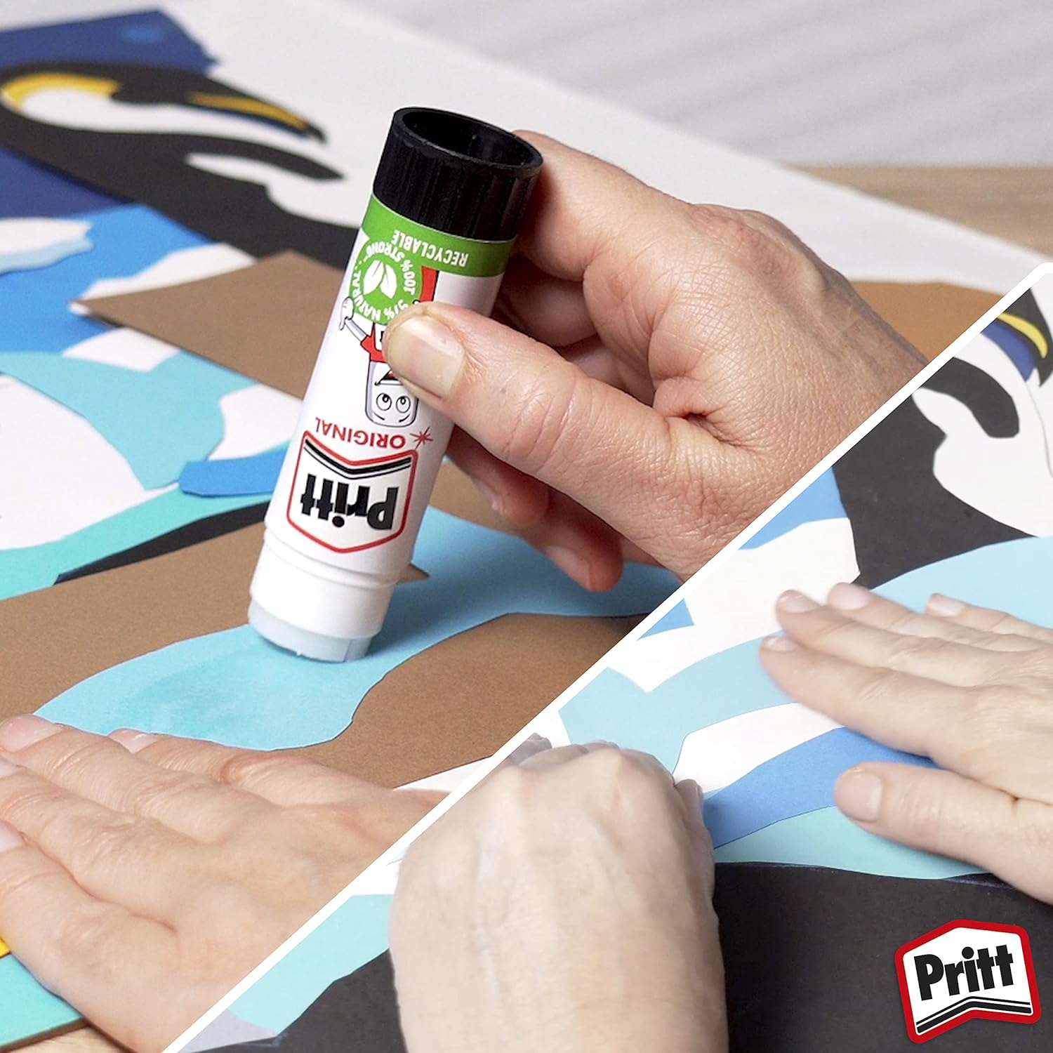Pritt Glue Stick, Safe & Child-Friendly Craft Glue for Arts & Crafts Activities, Strong-Hold adhesive for School & Office Supplies, 24 x 43 g Pritt Stick