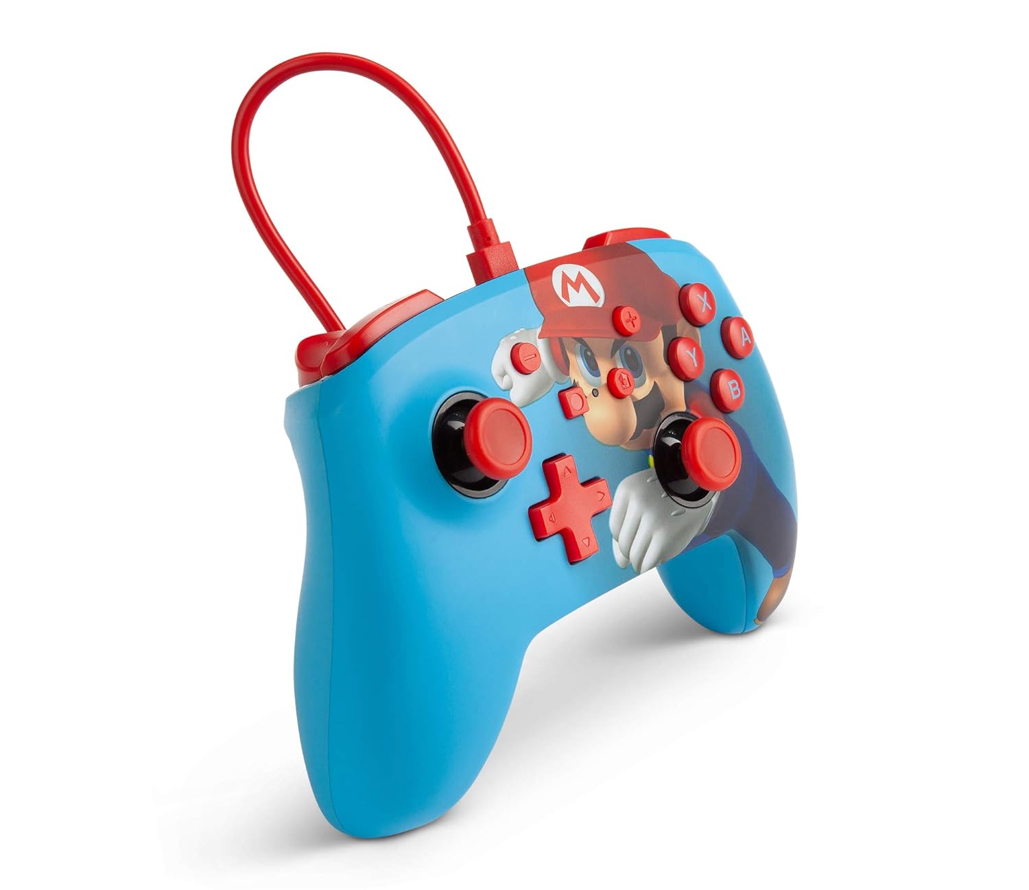 PowerA Enhanced Wired Controller for Nintendo Switch – Mario Punch, Gamepad, Wired Video Game Controller, Gaming Controller
