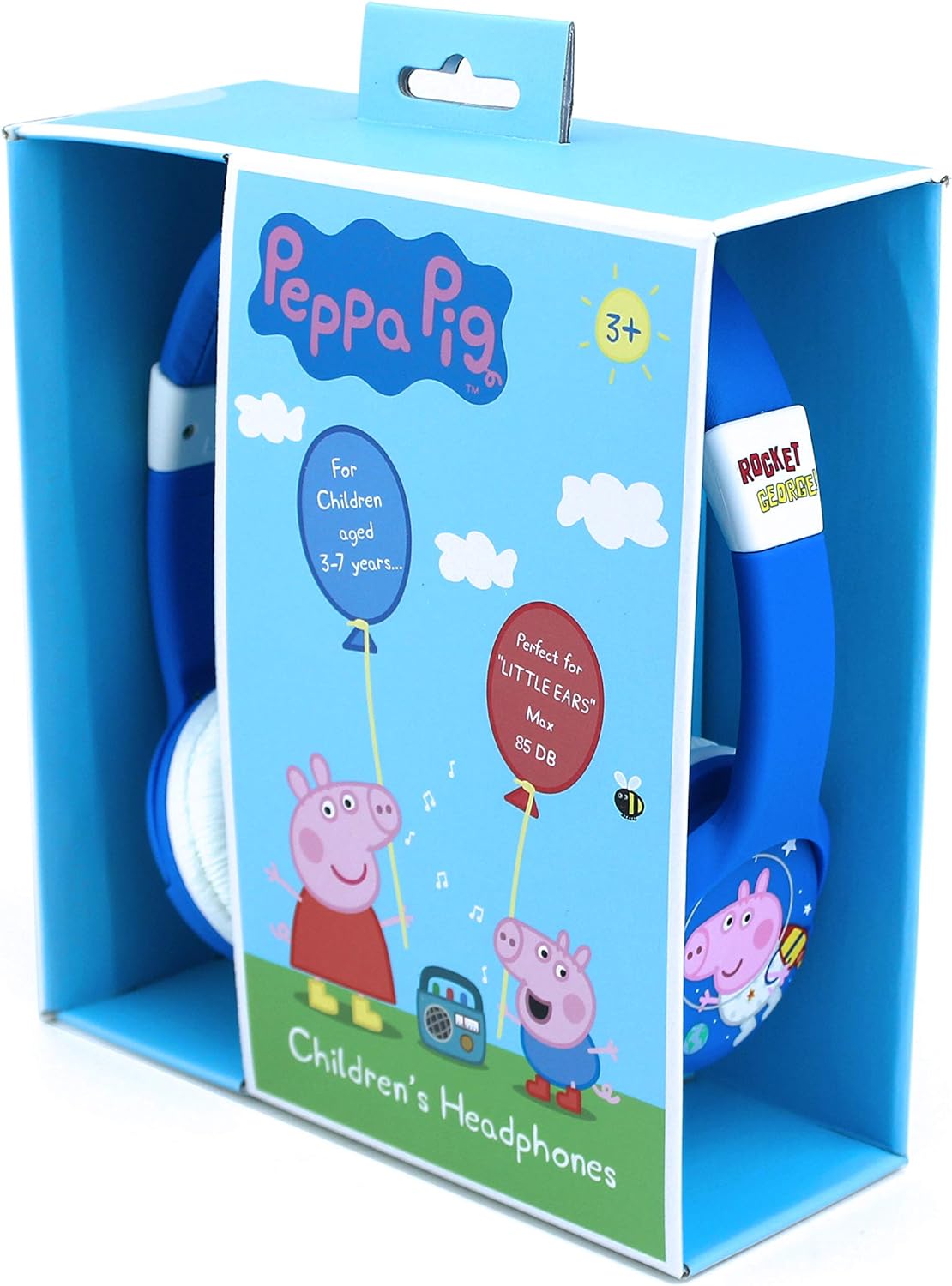 OTL Technologies Peppa Pig George Rocket Junior Casque d'écoute, Filaire, pour Enfants (Produit sous Licence Officielle