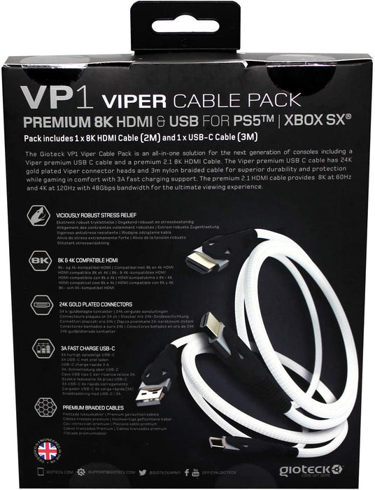 Gioteck PREMIUM VIPER CABLE