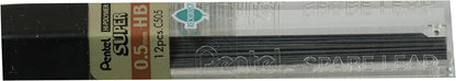Pentel E Sharp YAZ125/RCY/2M - Portaminas (0,5 mm, 2 unidades
