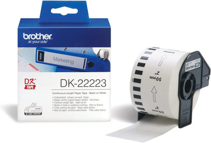 Brother DK11234 - Paper - self-adhesive - black on white - 60 x 86 mm 260 label(s) (1 roll(s) x 260) die cut labels