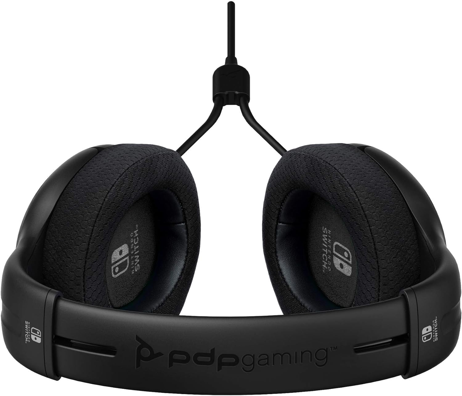 PDP Gaming LVL40 Stereo Headset met Mic for Nintendo Switch - PC, iPad, Mac, laptopcomputer - Noise Cancelling microfoon, Lichtgewicht, Soft Comfort On Ear Headphones, 3.5 mm jack - zwart