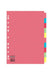 10 Part Card Subject Dividers A4