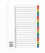 ValueX Index 1-20, A4, Mylar Coloured Tabs