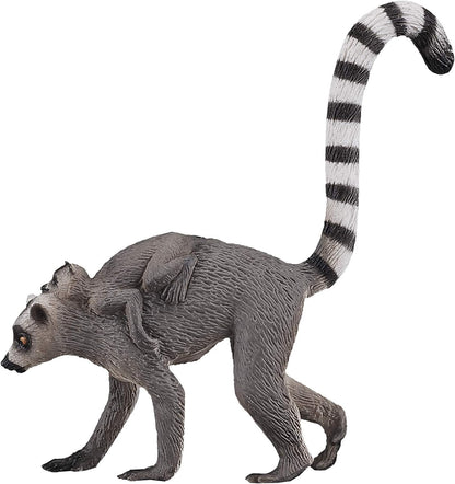 MOJO Lemur with Baby Toy Figure