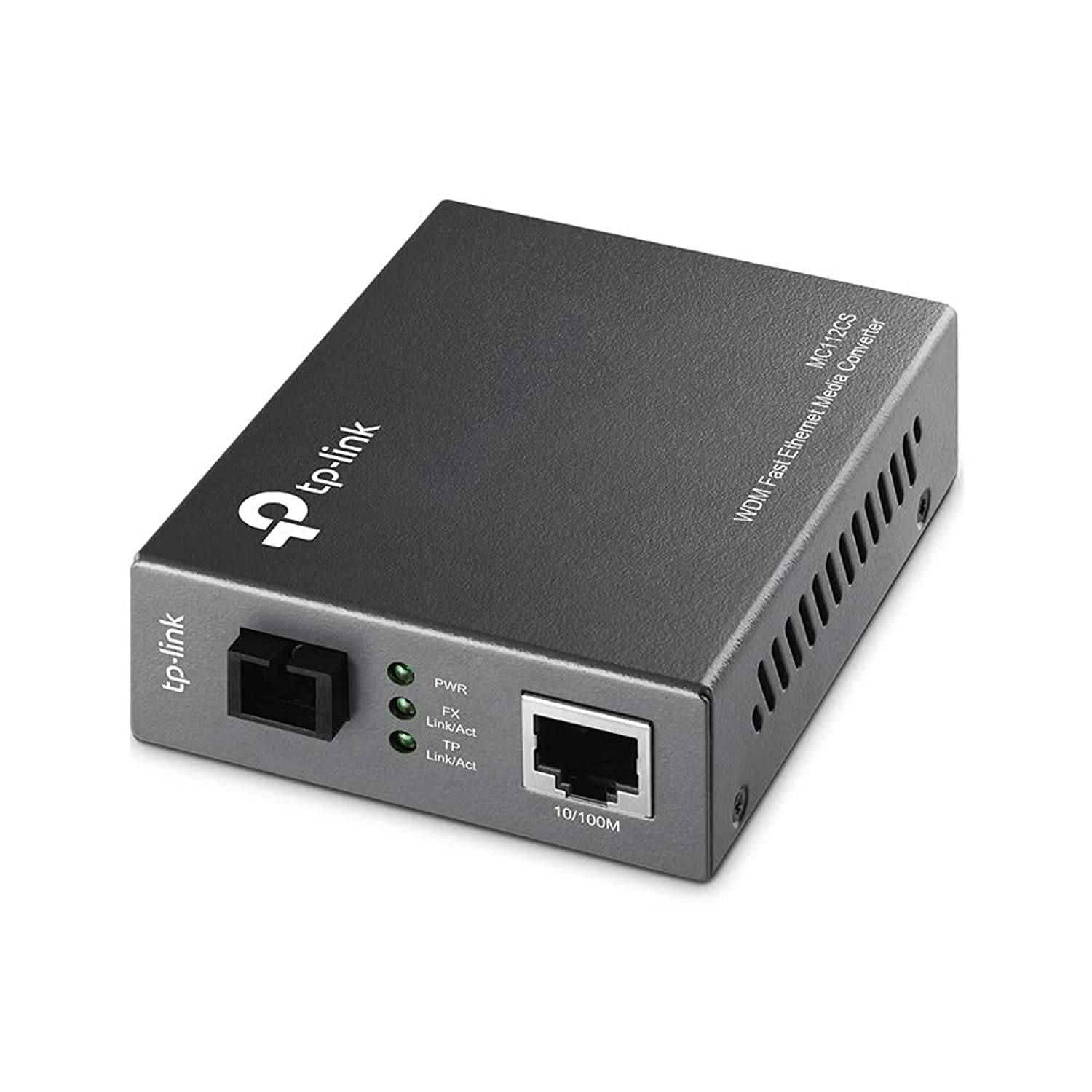 TP-Link 10/100 Mbps WDM Media Converter, Complies with 802.3u 10/100Base-TX, 100Base-FX Standards Extends Fiber Distance Up to 20 km (MC112CS