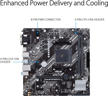 Asustek computer PRIME B450M-K II ATX +2GLN+U3.2+M2 SATA6+4XDDR9