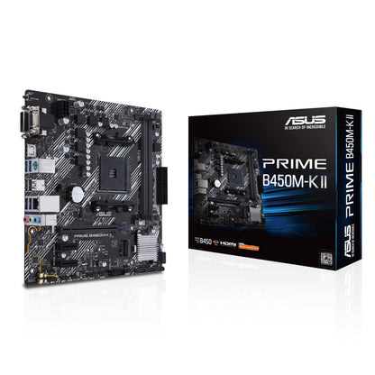 Asustek computer PRIME B450M-K II ATX +2GLN+U3.2+M2 SATA6+4XDDR9