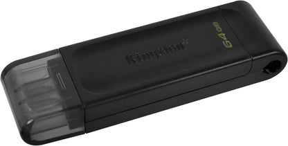 Kingston DataTraveler 70 - DT70/64GB Unidad Flash USB-C, Negro