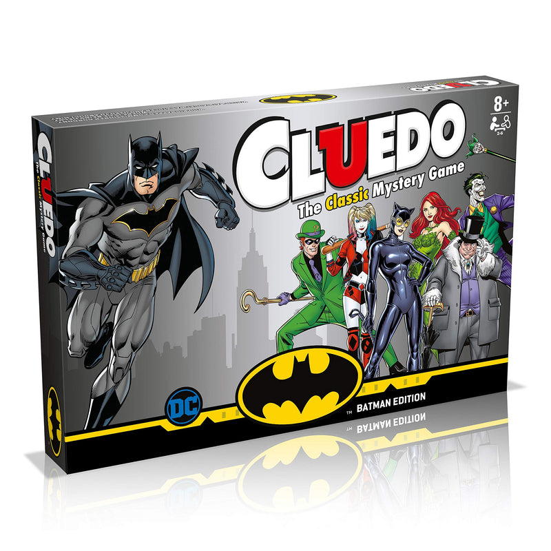 Winning Moves Batman Cluedo Mystery Board Game, Discover who Kidnapped Commissioner Gordon, Was it Harley Quinn, Poison ivy, The Joker or Cat Woman, gift and toy for boys and girls aged 8 plus