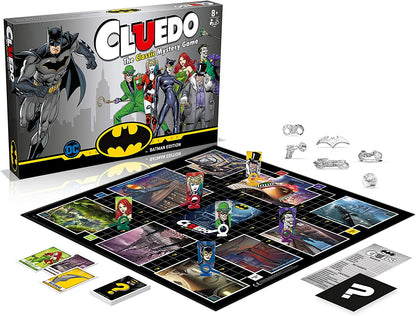 Winning Moves Batman Cluedo Mystery Board Game, Discover who Kidnapped Commissioner Gordon, Was it Harley Quinn, Poison ivy, The Joker or Cat Woman, gift and toy for boys and girls aged 8 plus