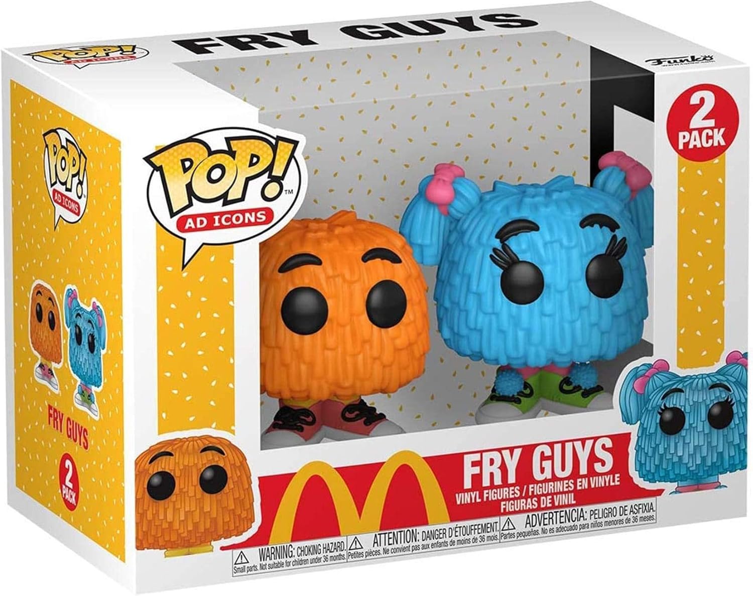 Funko POP! Ad Icons: McDonald's - 2 Pack Orange and Blue Fry Guy Kids - Collectable Vinyl Figure - Gift Idea - Official Merchandise - Toys for Kids & Adults - Ad Icons Fans
