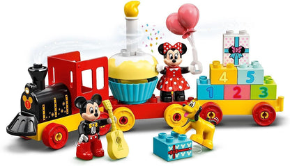 LEGO 10941 DUPLO Disney Mickey & Minnie Birthday Train, Building Toys for Toddlers with Number Bricks, Cake and Balloons, 2 Year Old Girls & Boys Gifts & Disney Mickey Mouse Clubhouse