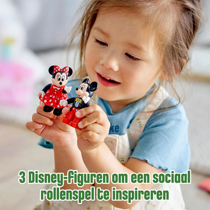 LEGO 10941 DUPLO Disney Mickey & Minnie Birthday Train, Building Toys for Toddlers with Number Bricks, Cake and Balloons, 2 Year Old Girls & Boys Gifts & Disney Mickey Mouse Clubhouse