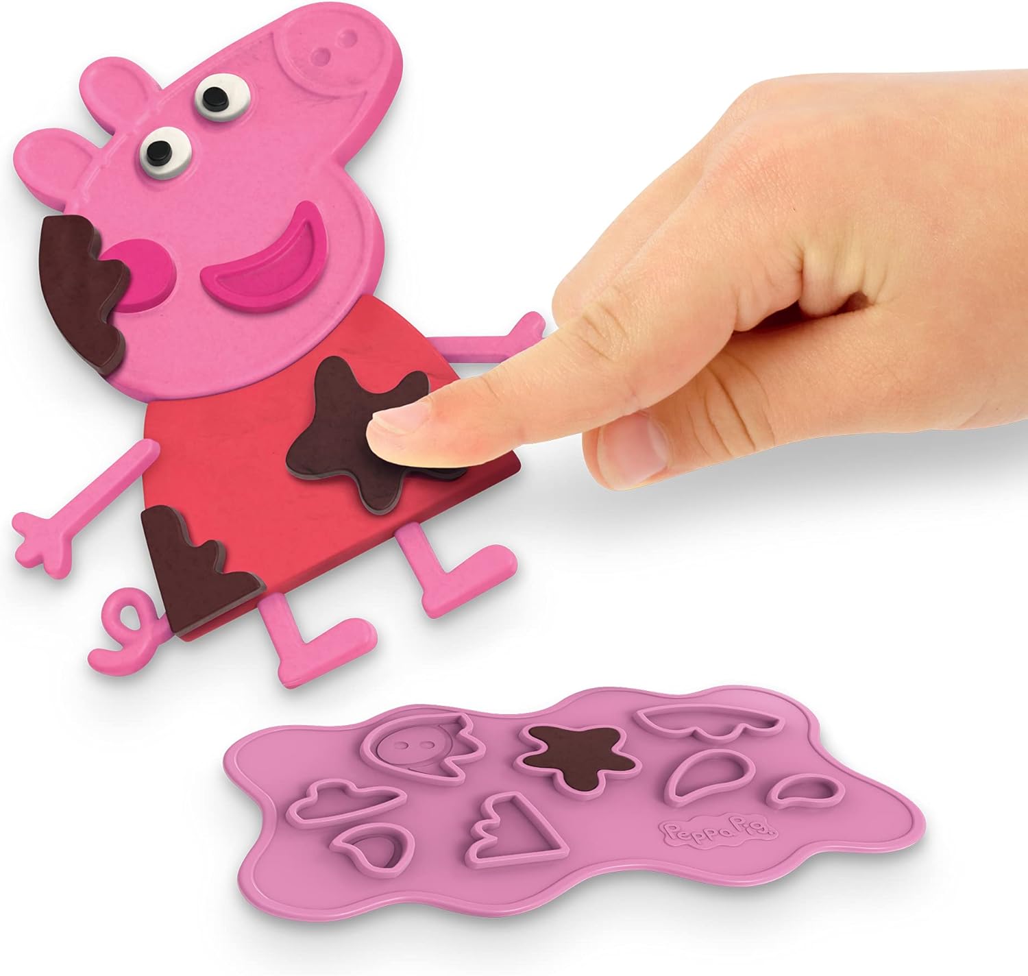 Play-Doh Peppa Wutz Stylingset mit 9 Dosen und 11 Accessoires, Peppa Wutz Spielzeug für Kinder ab 3 Jahren, Multicolour