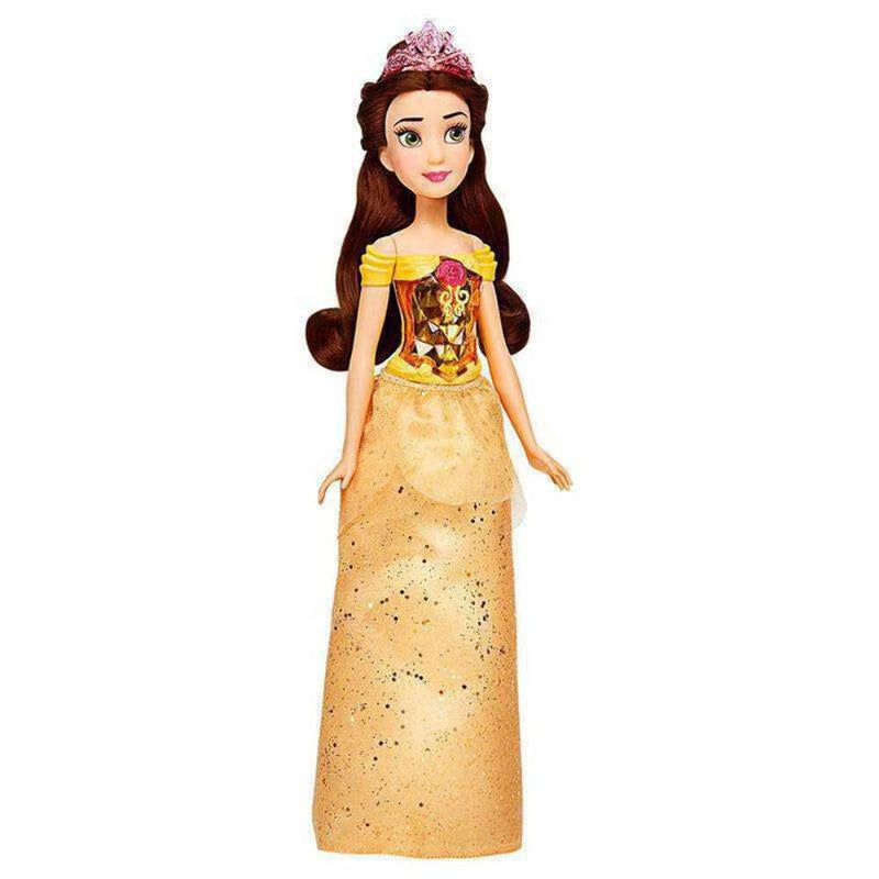 Disney Princess Royal Shimmer Belle Doll, Fashion Doll with Skirt and Accessories, Toy for Kids Ages 3 and Up