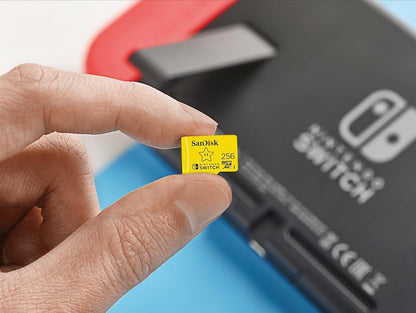 SanDisk 256GB microSDXC UHS-I card for Nintendo Switch- Nintendo licensed Product 256GB Super Mario Super Star