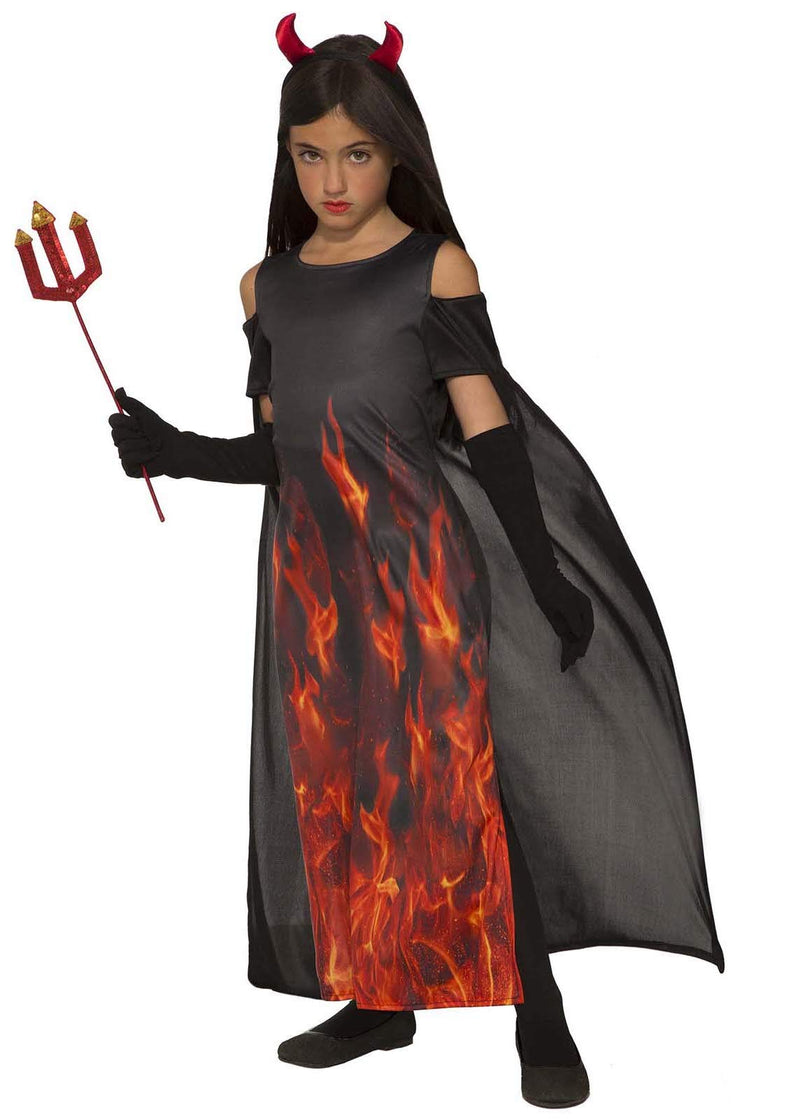 Forum Novelties CC80755 Elegant Devil, Girls, Black, Red